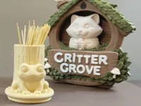 Frog Toothpick Holder – Round Base