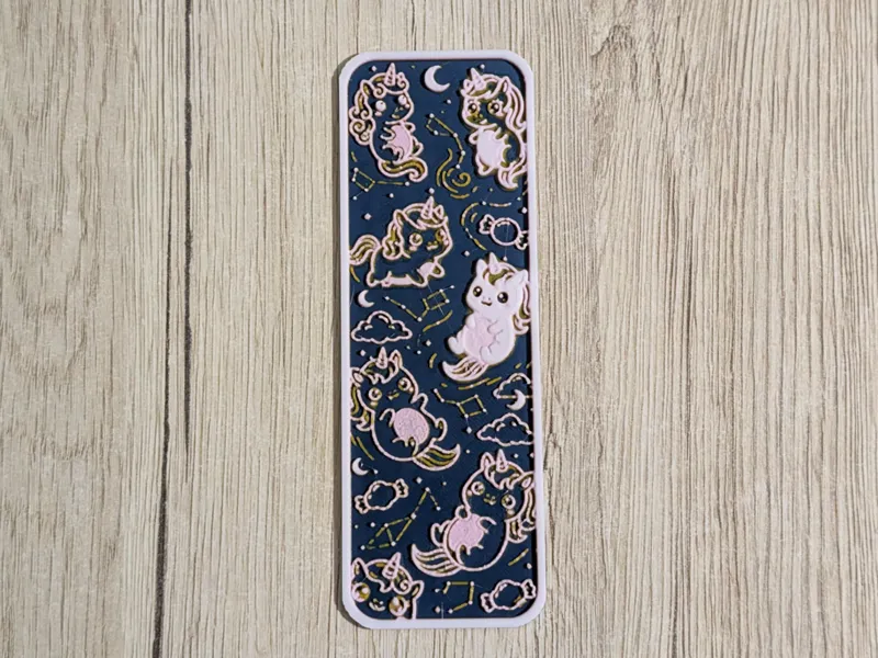 Kawaii bookmark : unicorns