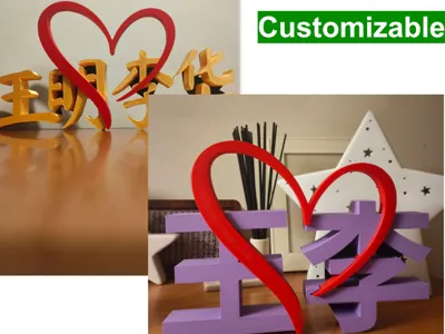 Chinese Names with Heart – Parametric CJK Decor