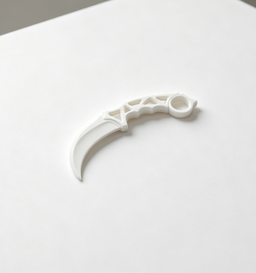 Miniatura 3 do modelo 3D 轻量化战术版爪刀——匕首 Karambit，余料终结者！