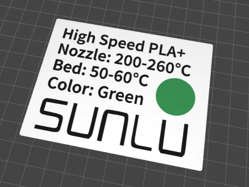 Universal Filament ID Card for BambuLab Refill Box