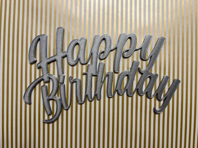 Happy birthday present sign