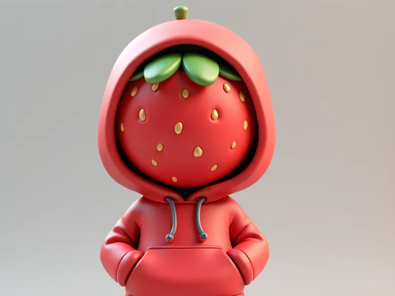 Mystérieuse Fraise à capuche