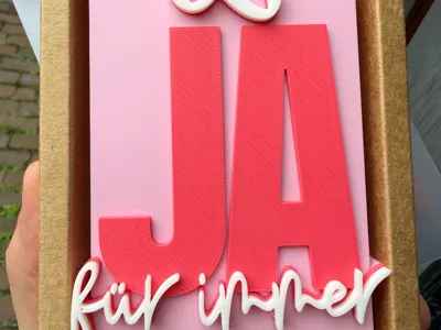 Yes Forever Wedding Gift Lettering