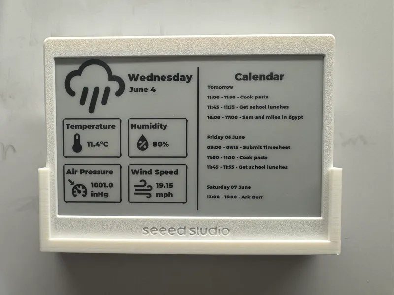 Seeed Studio XIAO 7.5" ePaper Panel Wall Mount