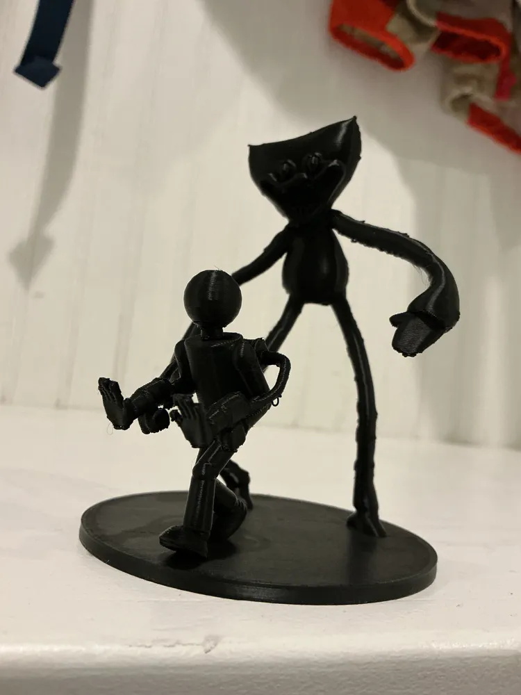 Huggy Wuggy Chasing Player Statue - Free 3D Print Model - MakerWorld