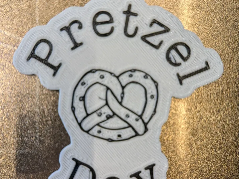 Pretzel Day Magnet