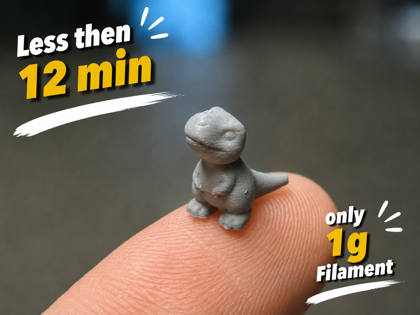 Mini T-Rex - 12 Min - No Support - 1g Filemant
