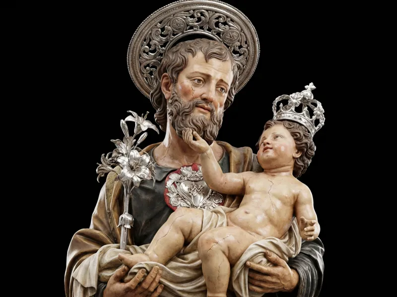 Simulacro di San Giuseppe con Gesù Bambino