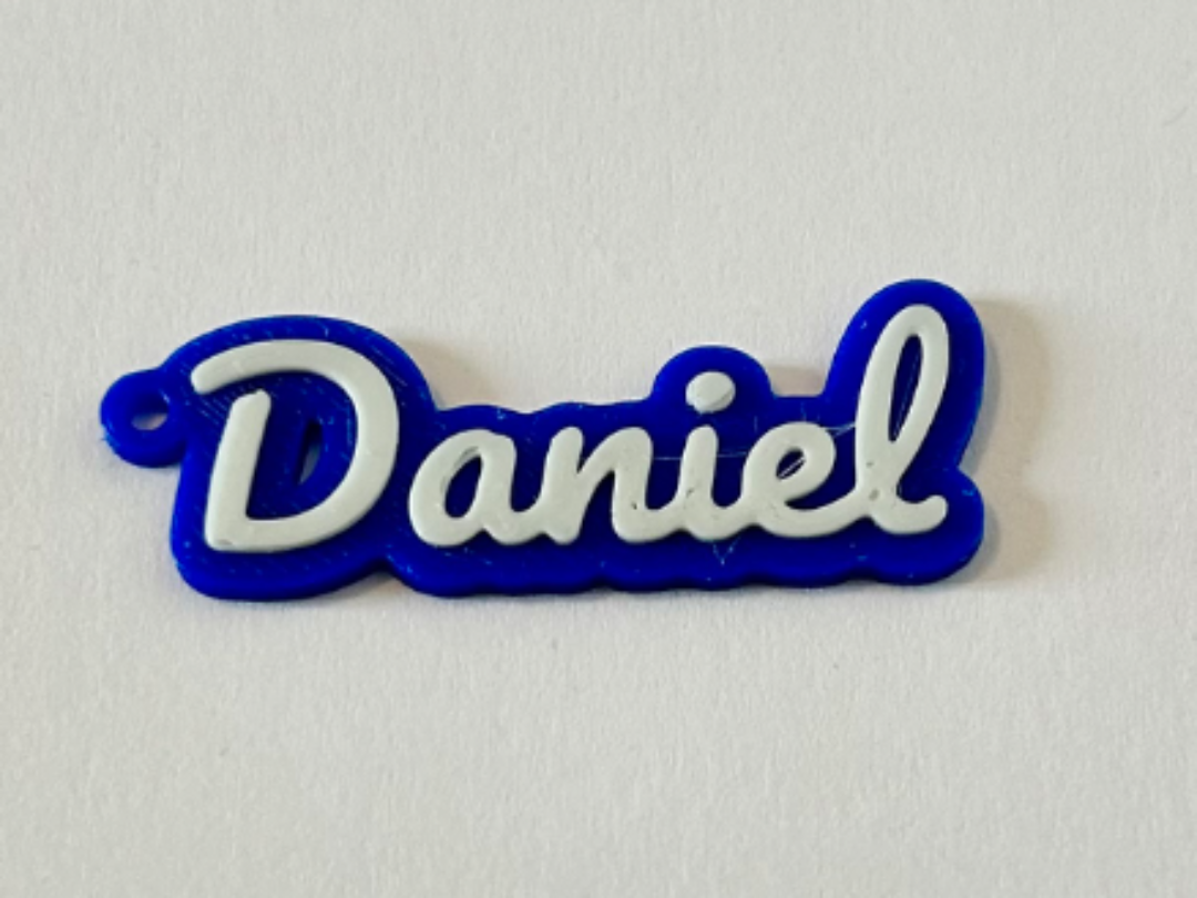 daniel - 3d printed name keychain personalized