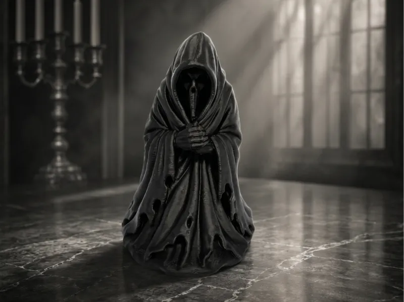 Hooded Plague Doctor Figurine-Gothic Plague Doctor