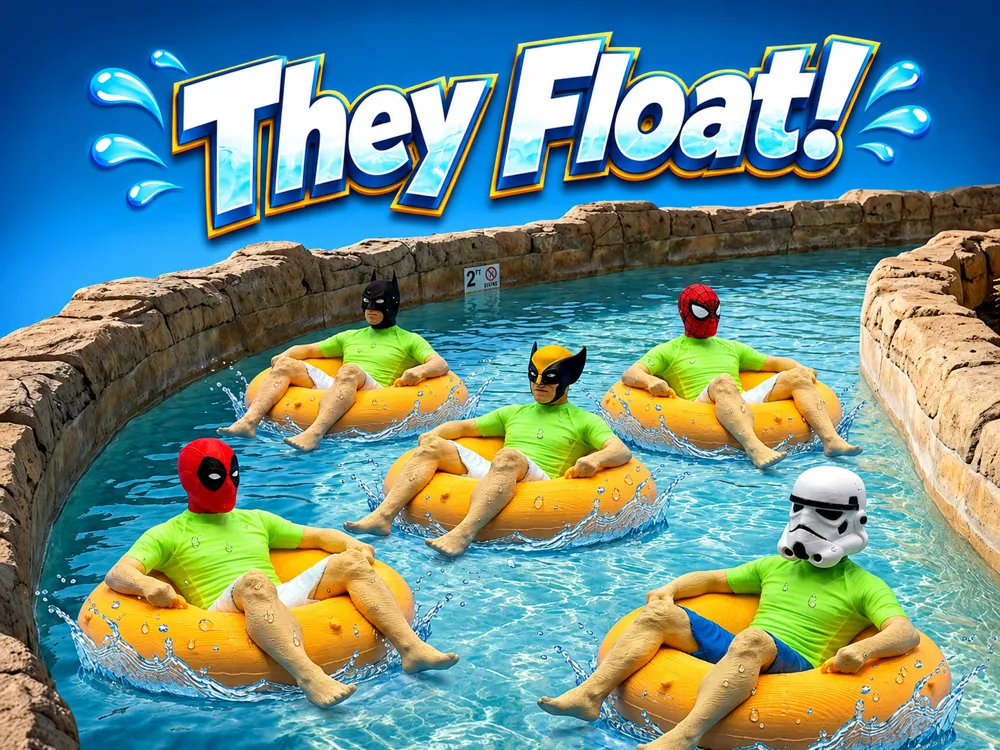 Lazy River Heros-Floating Super Hero Collection - Free 3D Print Model ...