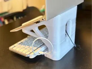 Modular Laptop Riser with Keyboard Storage