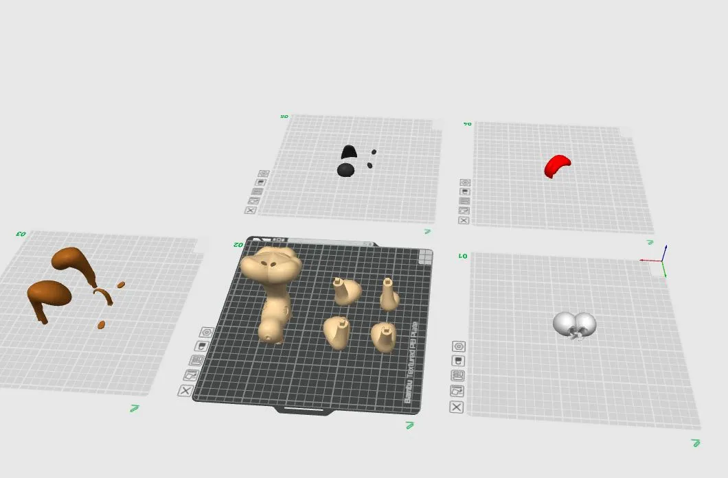 Odie (Garfield) - No AMS - Easy assembly view 2