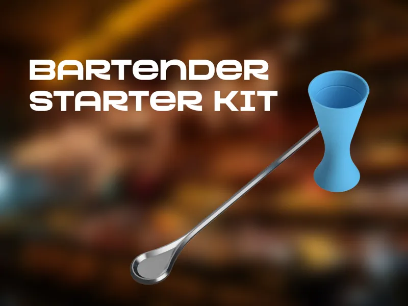 BARTENDER STARTER KIT (JIGGER + SPOON)