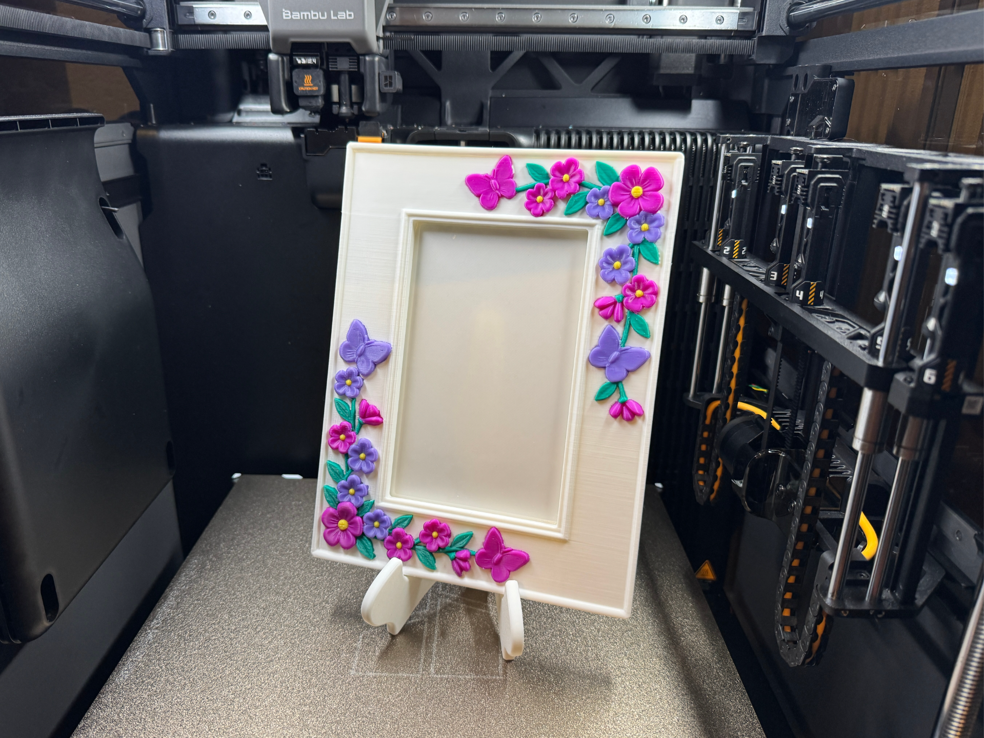 Butterflies and Flowers Relief Photo Frame 10x15cm