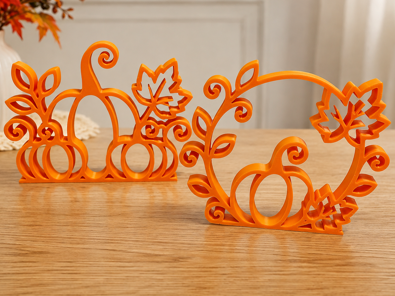 Autumn Pumpkin Decorations – Standing Fall Decor - 1