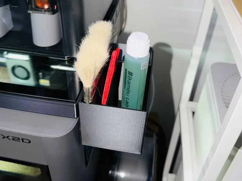 Tool Holder & Removable Bin - P2S/X2D (Short)