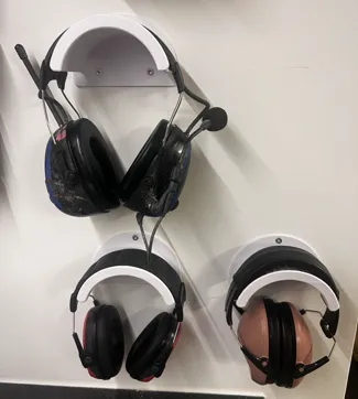 Holder for ear protection