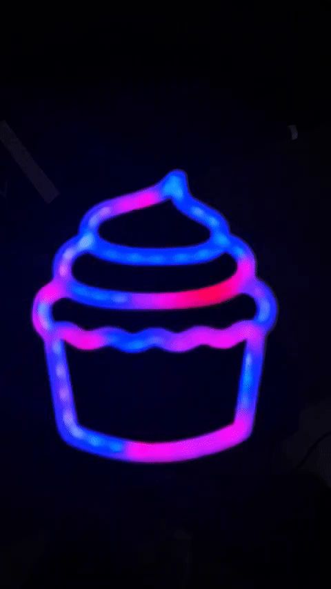 Cupcake neon light