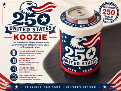 USA 250 Koozie
