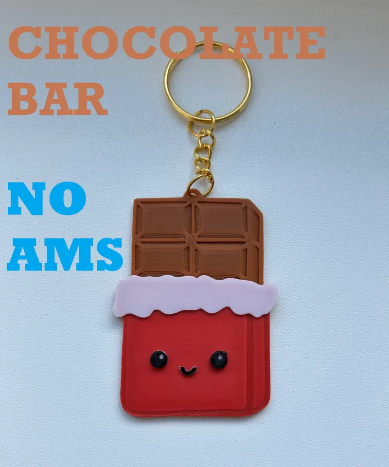 Chocolate bar keychain 