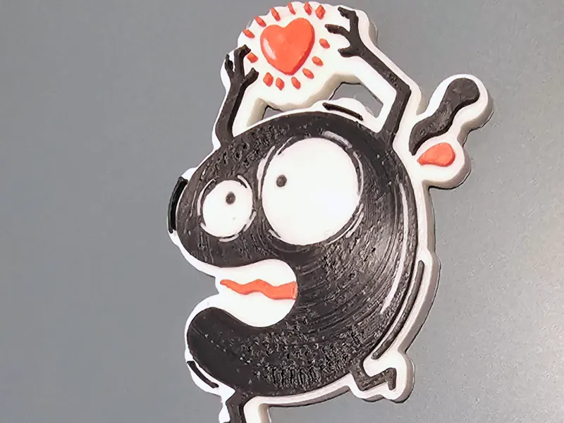 Love Bug: Keychain, Magnet, & Coaster. Easy Print.