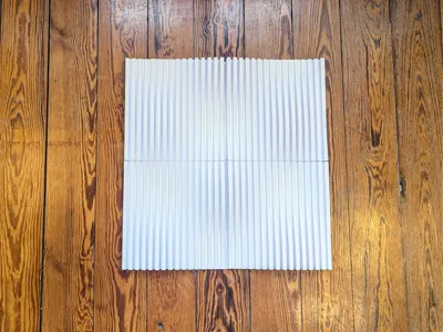 3D Sinus Wave Wall Art