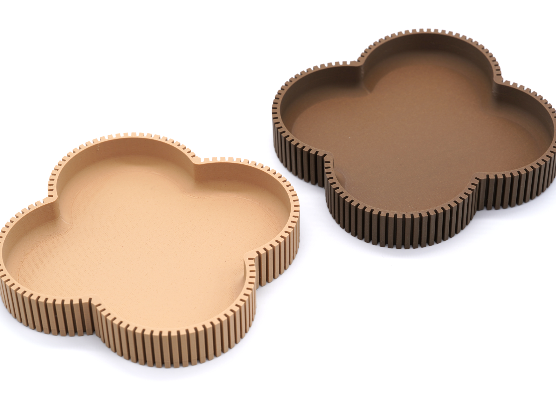 Japandi Clover Catch-All Tray Valet Dish Ribbed