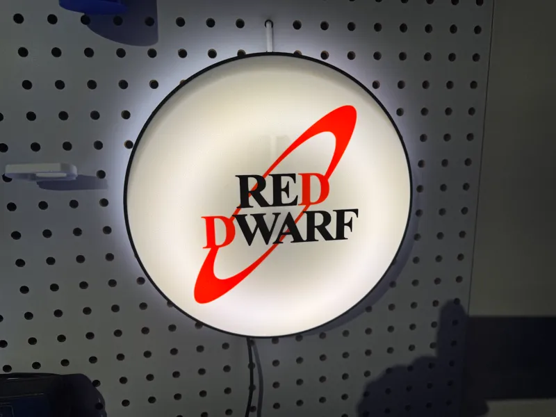 Red Dwarf Logo Light