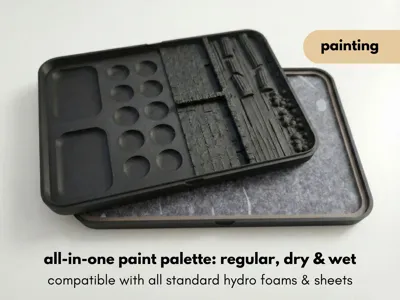 Ultimate Paint Palette (Wet, Regular & Drybrush)