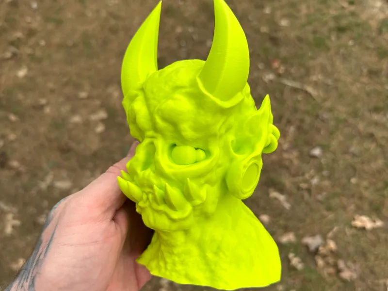 Demon Bust Sculpture - Shelf Decor