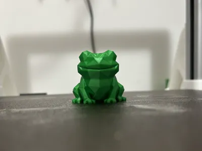 Smiling Low Poly Frog