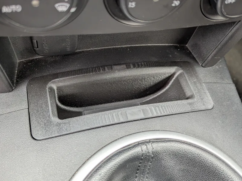 Mazda MX5 Miata NC deep interior pocket/coin slot