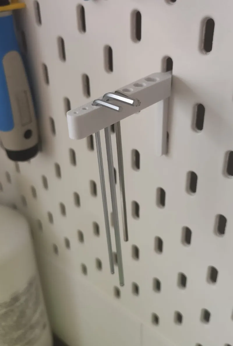 Allen key holder for IKEA SKADIS