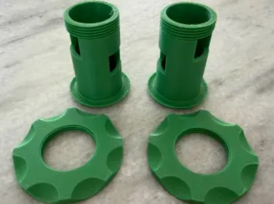 Brick Wreath Connectors with holes for electronics