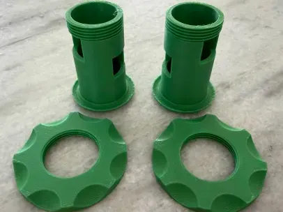 Brick Wreath Connectors with holes for electronics