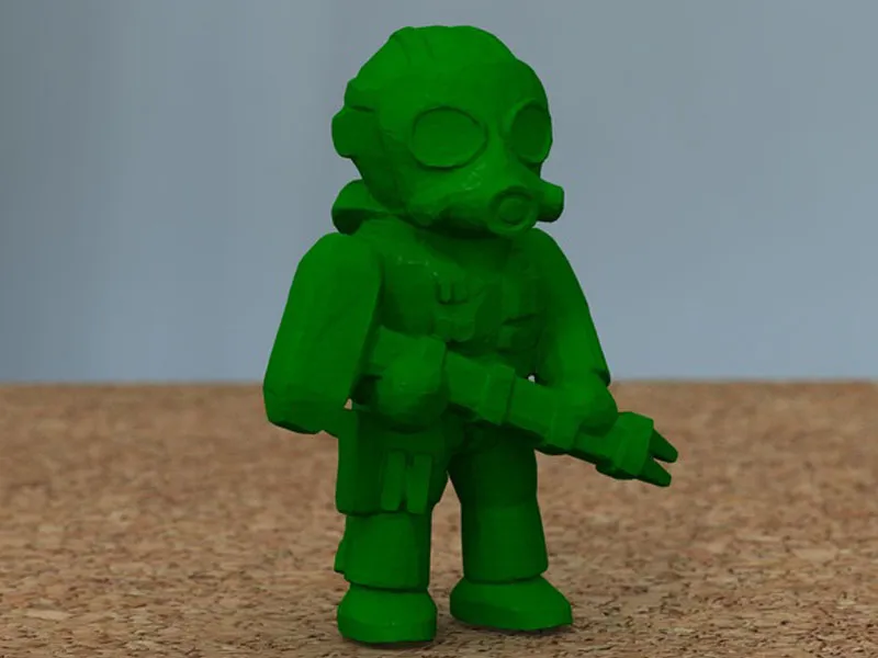 Special forces soldier with hammer model