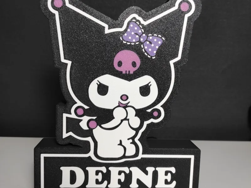 Custom name Kuromi Lightbox
