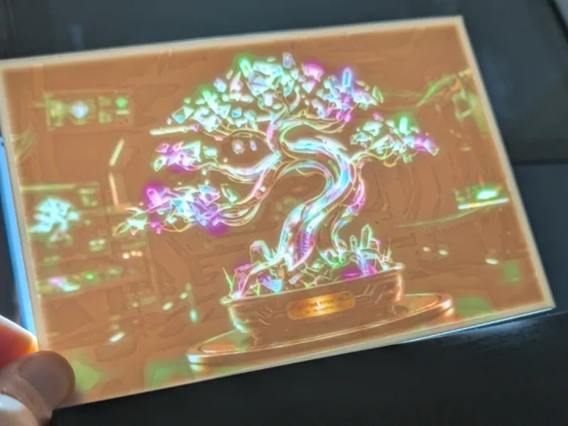 Futuristic Bonsai Lithophane Lightbox
