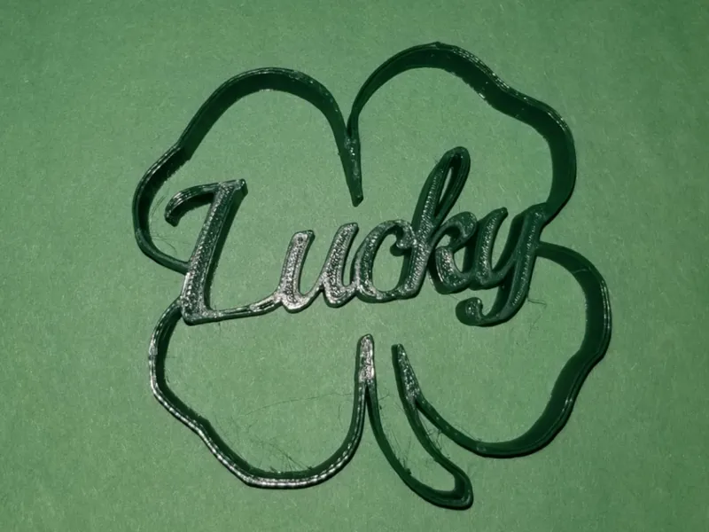 'Lucky' Four-Leaf Clover Sign