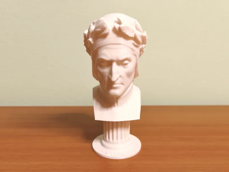 Scultura Busto Dante Alighieri