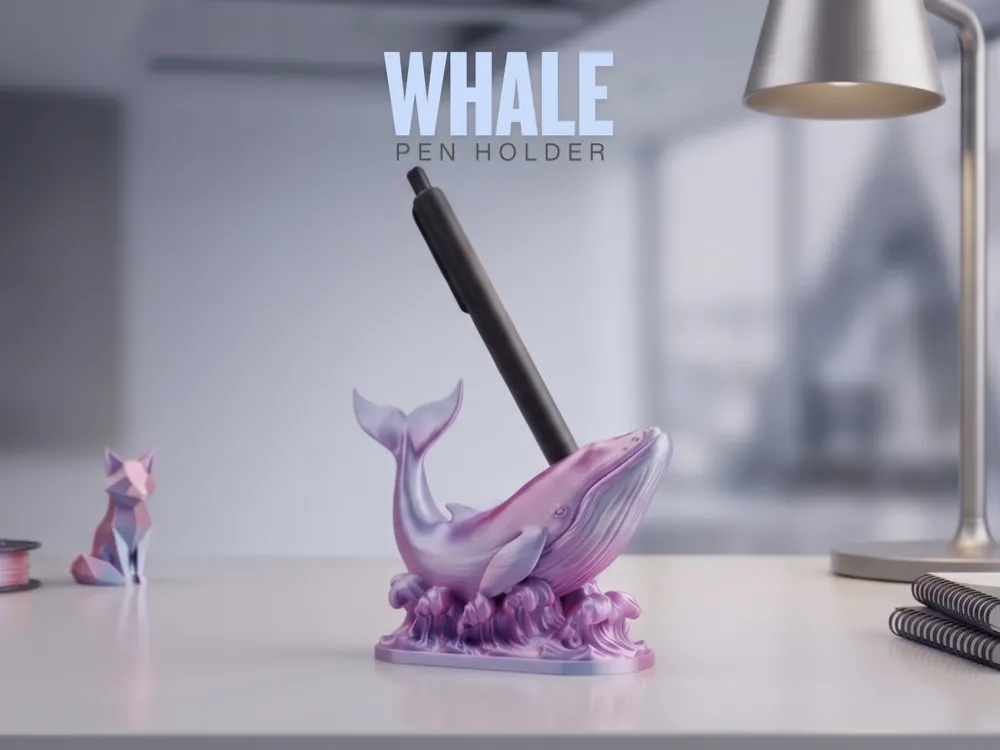 Soporte: Whale Pen Holder. Referencia del modelo original.