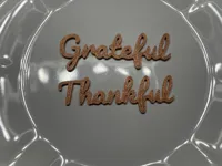 Décorations d'assiette "Thankful" / "Grateful" (Thanksgiving) — photo 1