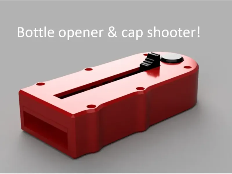 Bottle opener & cap shooter