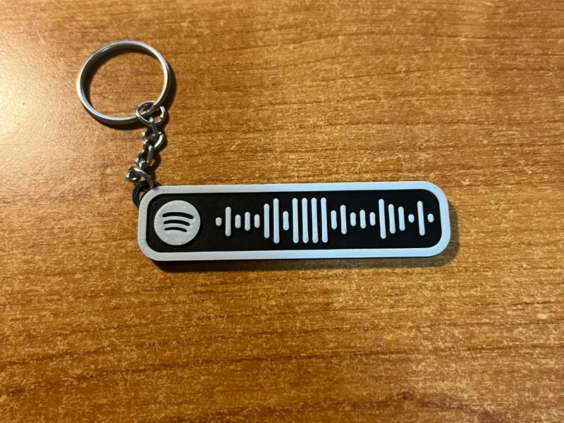 TRAVIS SCOTT FE!N SPOTIFY CODES KEYCHAIN DOM3D 