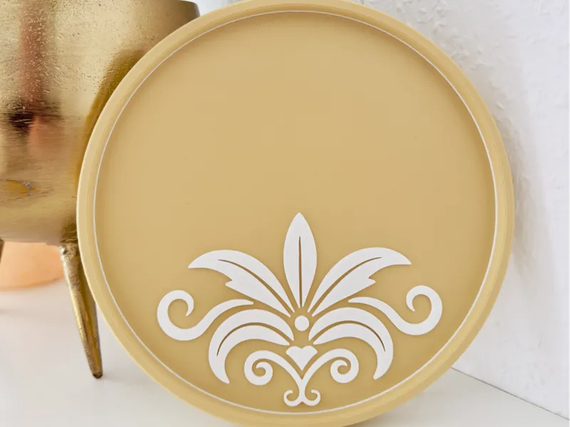 Tablett Damask