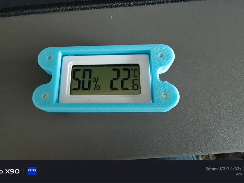 长方形温湿度计磁吸外壳
