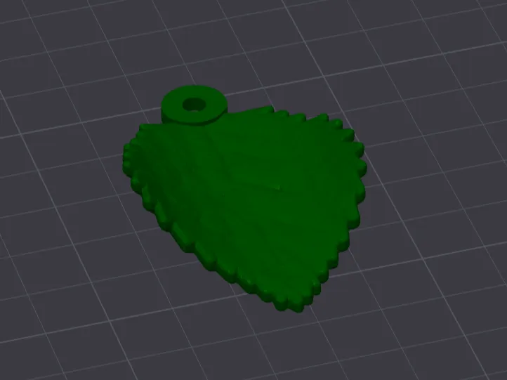 Leaf Keychain - NO SUPPORTS NEEDED - Smaller VSN
