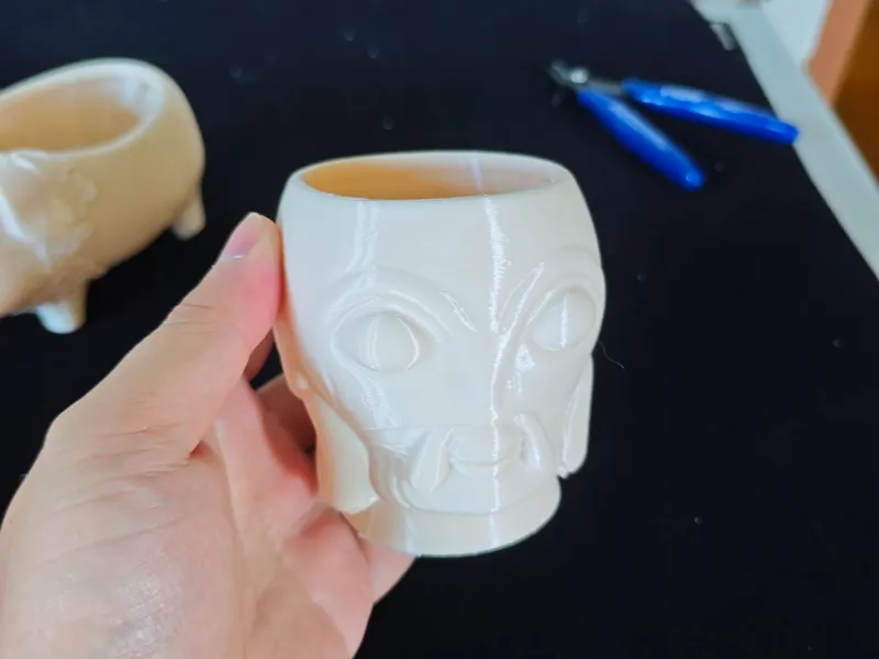 酒吧 tiki杯 夏威夷 鸡尾酒杯 创意杯子  网红 手工 DIY礼物 一键打印 收纳 绘画